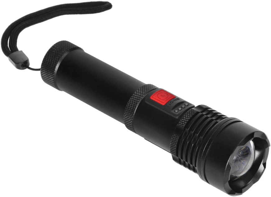 Orno Taktyczna Taktinis 12 W COB LED rankinis žibintuvėlis su priartinimo funkcija ir 2200 mAh baterija