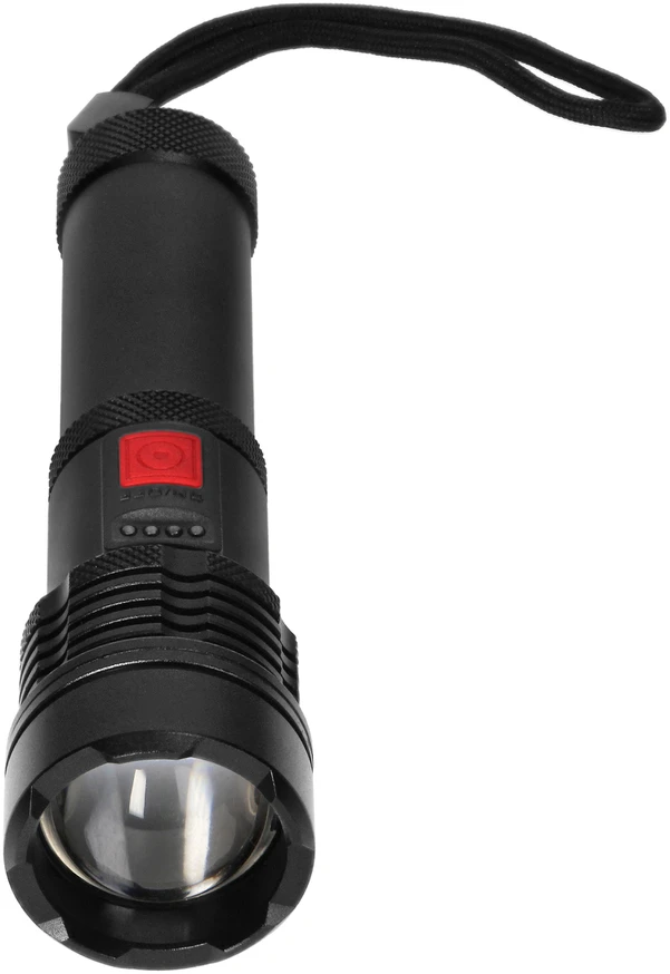 Orno Taktyczna Taktinis 12 W COB LED rankinis žibintuvėlis su priartinimo funkcija ir 2200 mAh baterija