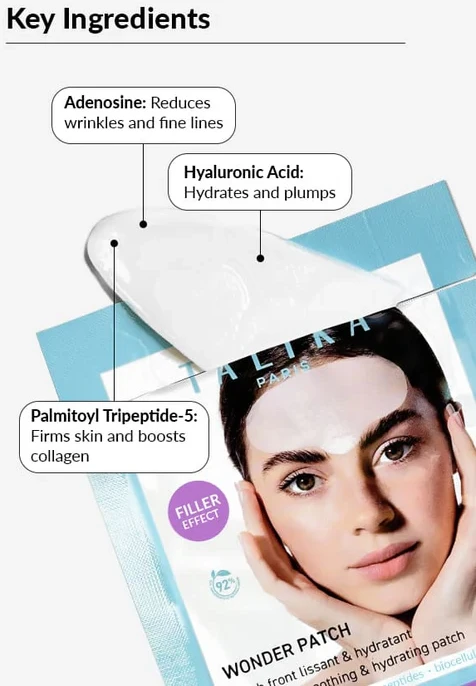 „Talika“ – „Wonder Patch“ – senėjimą stabdantis pleistras – specialiai kaktai ir veido raukšlėms