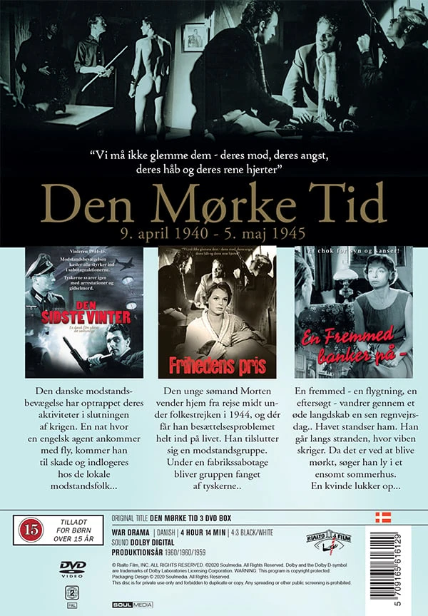 Tamsūs amžiai – Danijos kino klasika 9balandis 1940 - 5majoras 1945 (3 DVD)