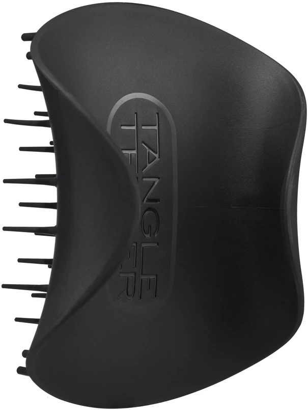 Galvos odos masažinis šepetys Tangle Teezer The Scalp Exfoliator & Massager, Onyx Juodas