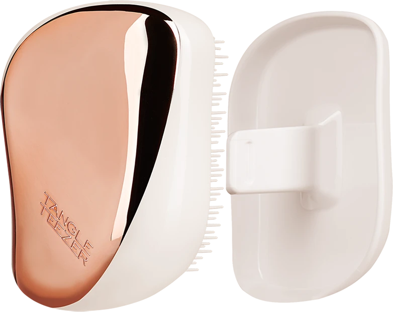 Plaukų šepetys Tangle Teezer Compact Styler Rose Gold Ivory