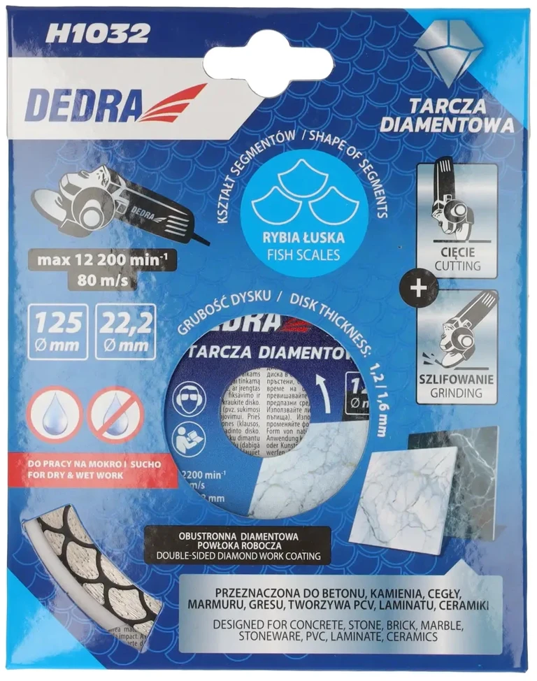 Tarcza 125 mm deimantinio disko korpusas