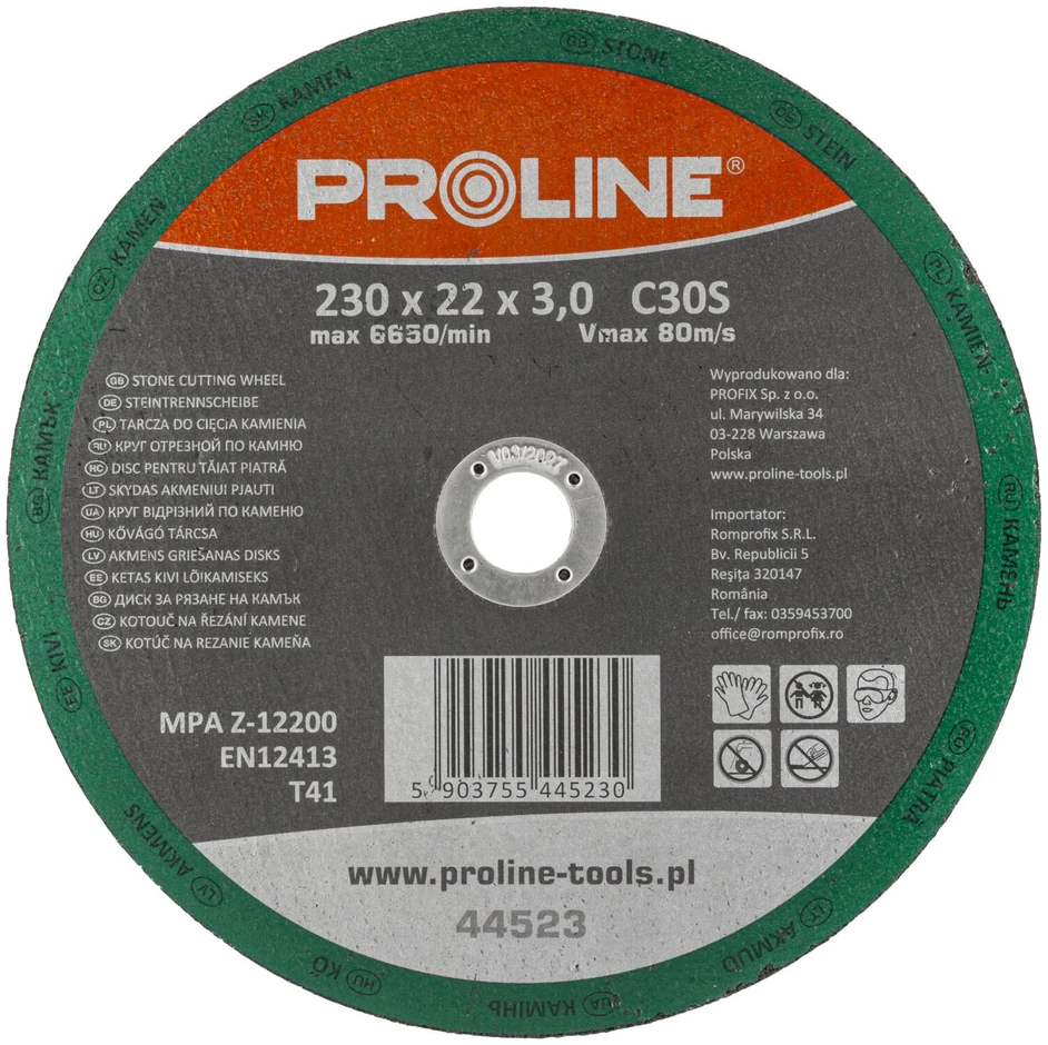 Tarcza Akmens pjovimo diskas, t41, 230x3.0x22c30s proline