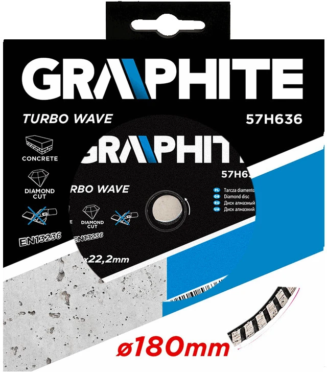 Tarcza DISKAI PJ 57H636 DEIM TURBO WAVE180MM GRA1