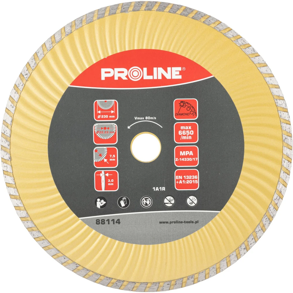 Proline Tarcza Deimantinis diskas „Super Turbo“ (kietasis pumpuras) 230*2,8*7,6*22,2 prolinas