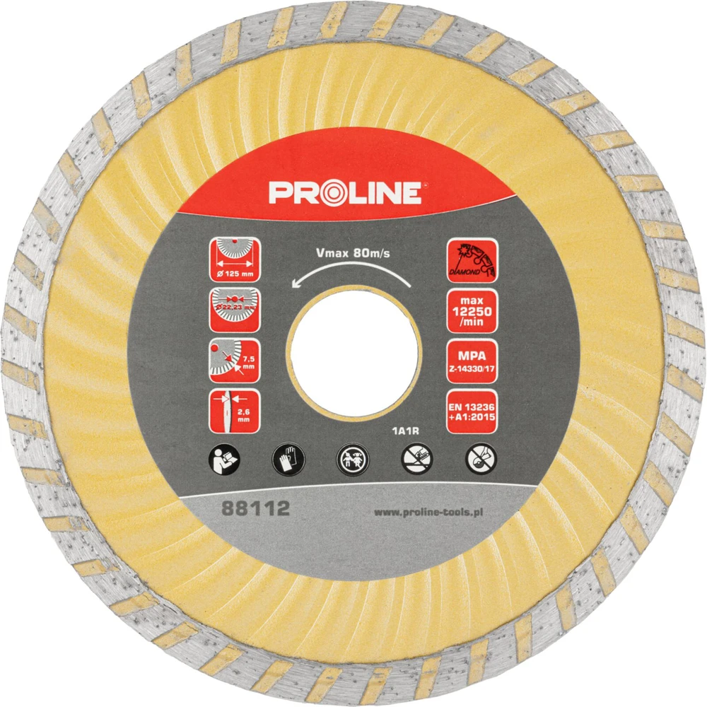 Tarcza Deimantinis diskas super turbo (mat.pumpur) 125*2.3*7.4*22.2 proline