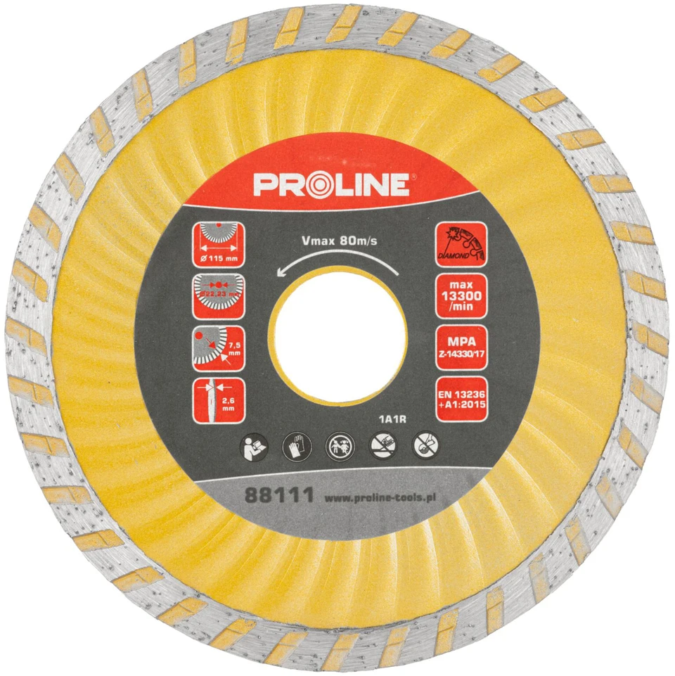 Tarcza Deimantinis diskas super turbo (mat.pumpur) 115*2.2*7.2*22.2 proline