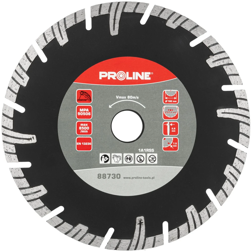 Tarcza Deimantinis diskas „Turbo-t“ (betonui) 180*22.2 proline
