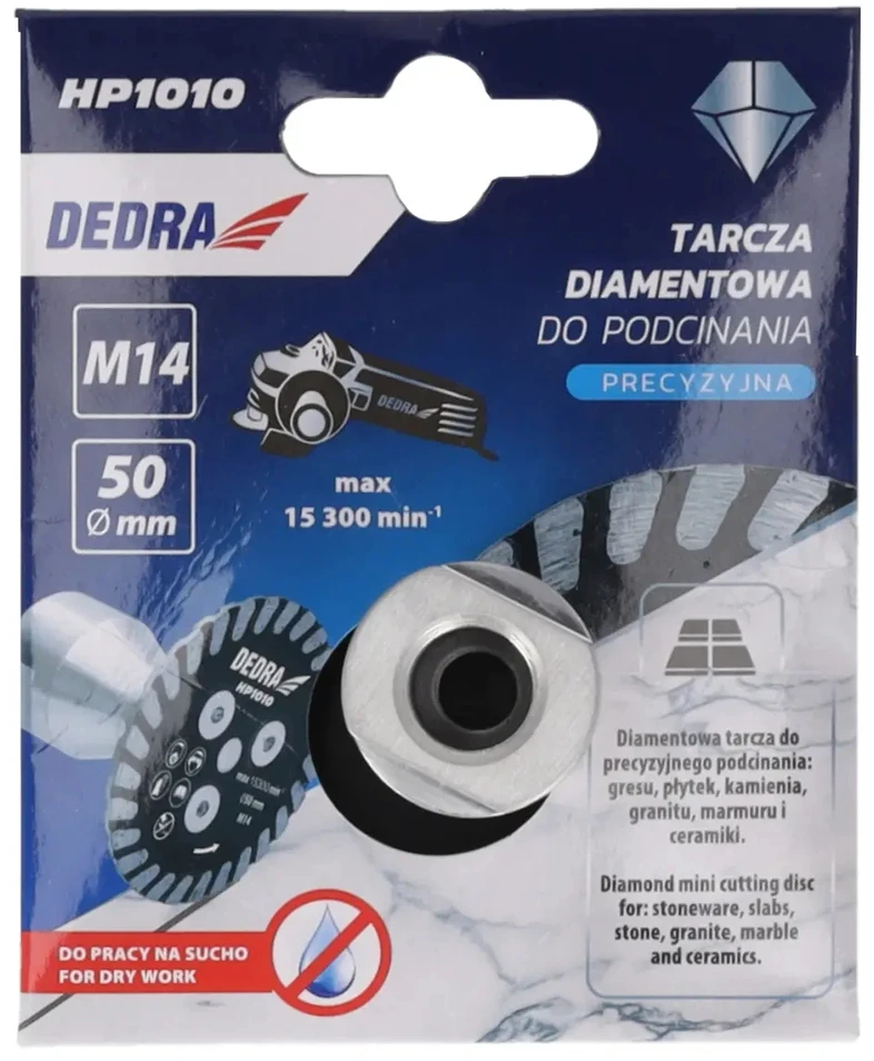 Tarcza Deimantinis pjovimo diskas 50 mm/m14