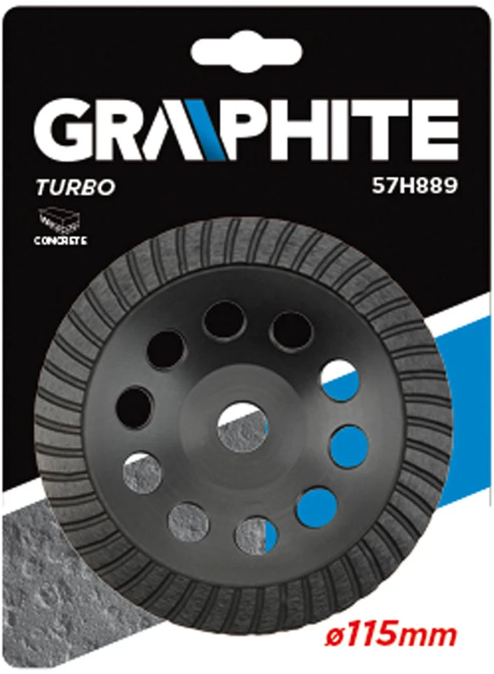 Graphite Grafito deimantinis šlifavimo diskas Turbina 115x22,2x5mm