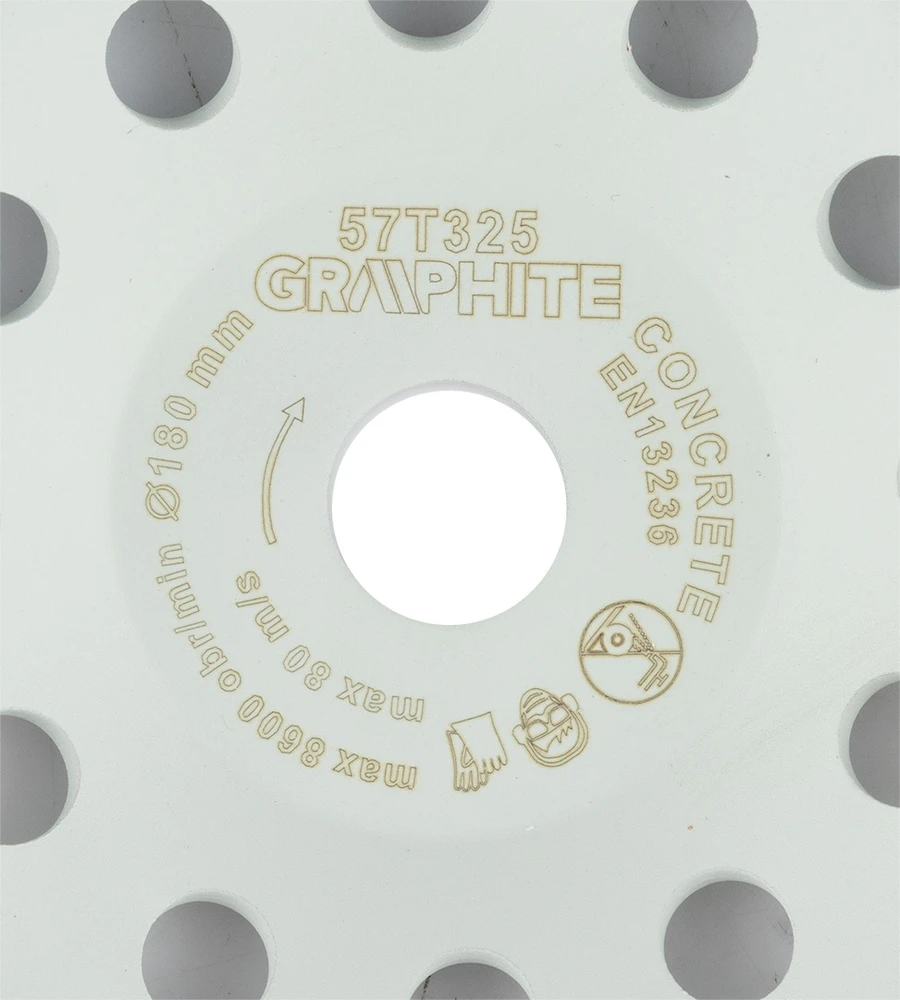 Tarcza Deimantinis šlifavimo diskas, 2 segmentai, 180 x 22,2 mm, sausas