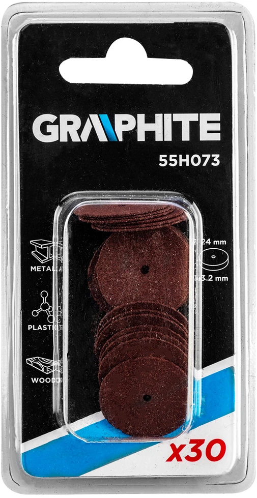 Graphite Pjovimo diskas iš dervos 24 x 2,0 mm, 30 vnt.
