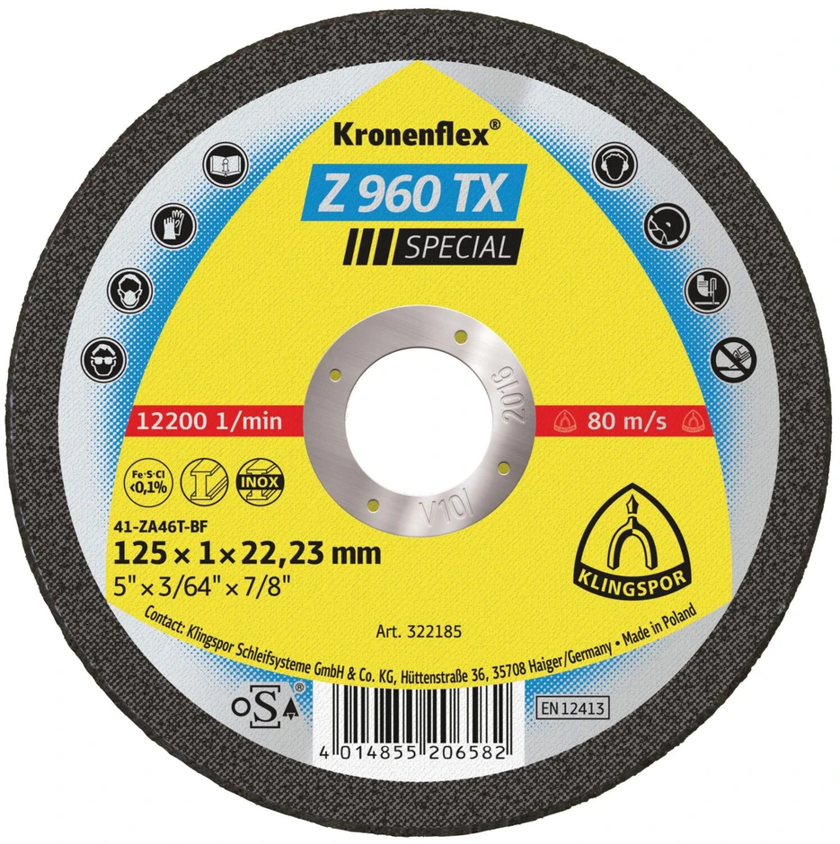 Tarcza Pjovimo diskas-akmuo c24extra 115*2,5*22 vnt. 1 (45455a)