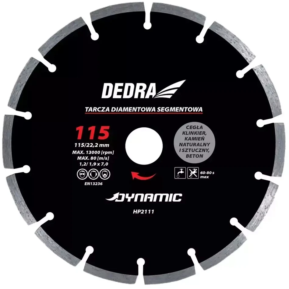 Dedra Diskas deimantinis sausam 250254mm Dynamic