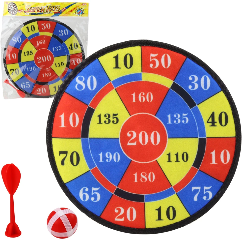 Lean Toys Darts taikinys su kamuoliu ir strėlyte, 28 cm