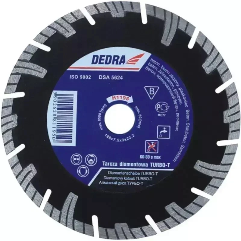 Dedra Diskas deimantinis TURBOT 230x254mm