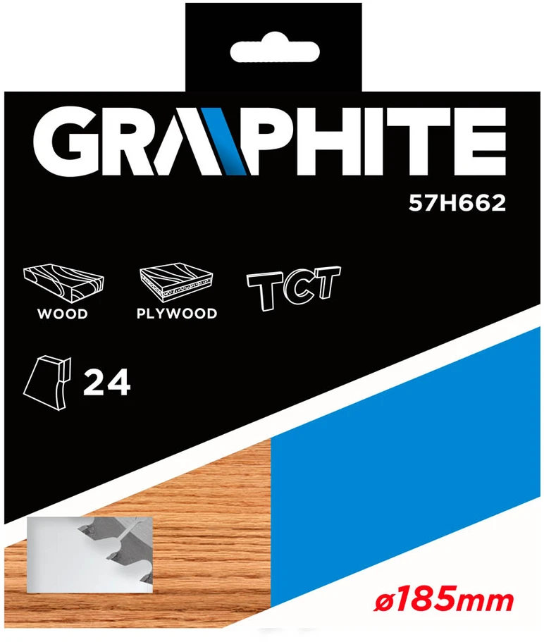Graphite Pjovimo diskas, 185 x 30 mm