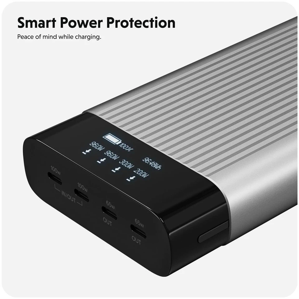 Hiper | HyperJuice 245W USB-C 100Wh baterijos paketas su OLED Ekranas