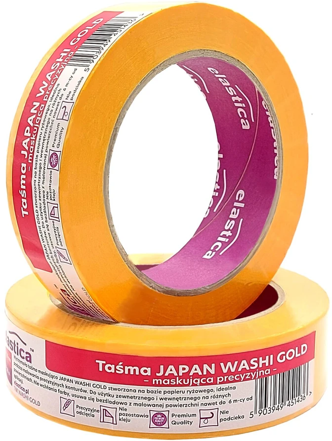 Tesa Taśma 3 m precizinė vašio juosta, 50 m: 30 mm, geltona