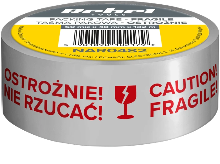 Pakavimo juosta ATSARGIAI REBEL GLASS (50 mic x 48 mm x 132 m)