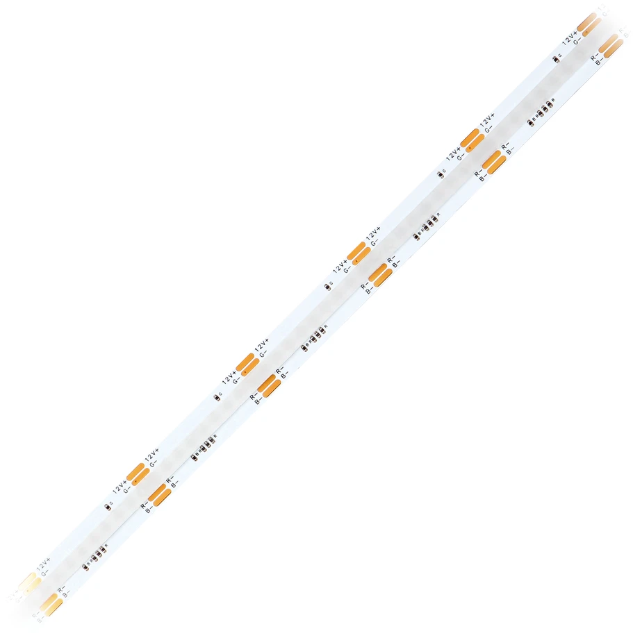 Orno Taśma COB LED juosta 12V, 840L/m, 422lm/m, 15W/m, IP20, RGB, 5m