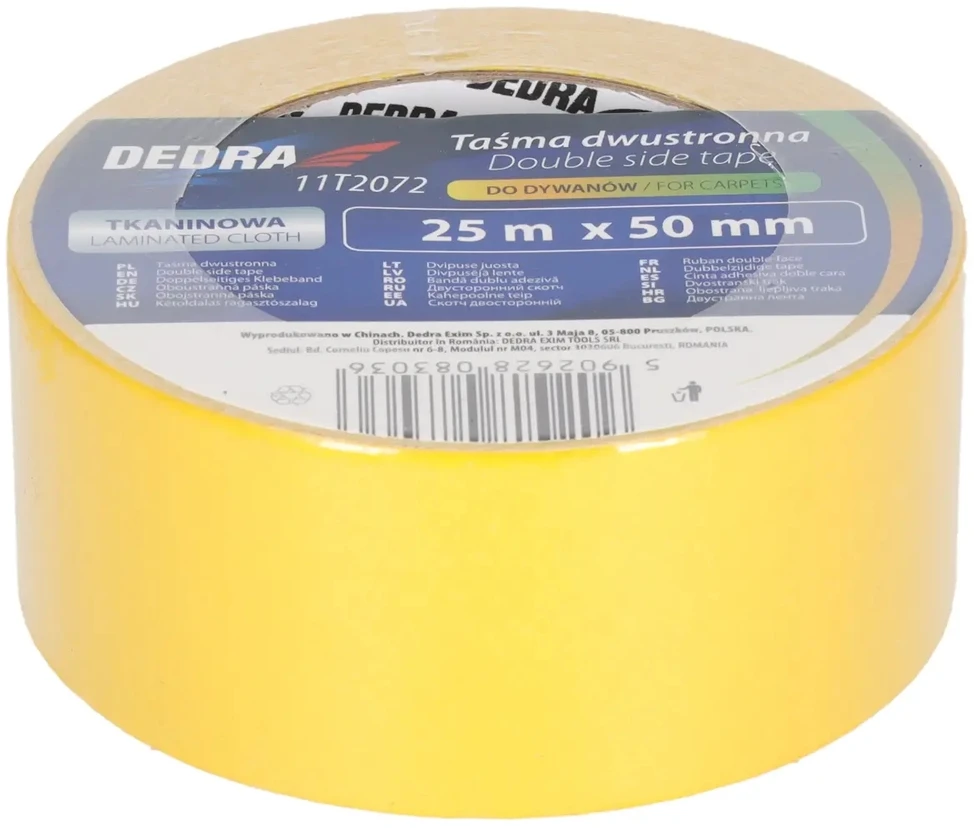 Taśma Dvipusė lipni juosta kilimams 50 mm x 25 m