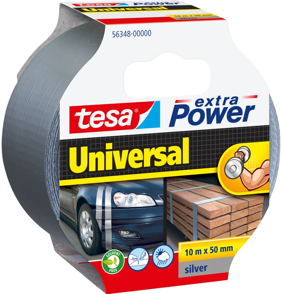 Audinio juosta TESA Extra Power Universal, 50mm x 25m, pilka