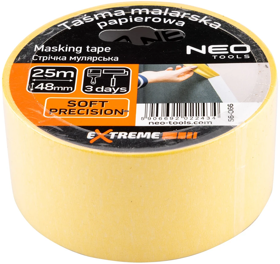 Neo Taśma Geltona popierinė maskavimo juosta 48 mm x 25 m
