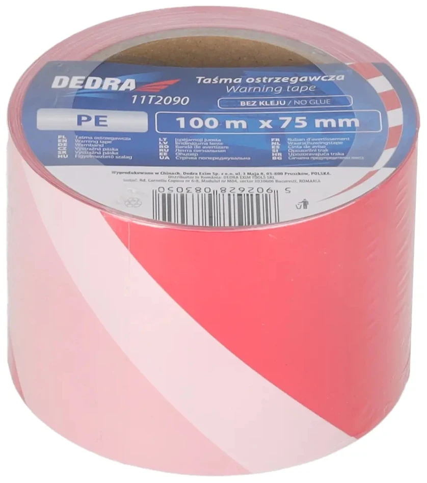 Dedra Taśma Įspėjamoji juosta 75 mm x 500 m, nelipni