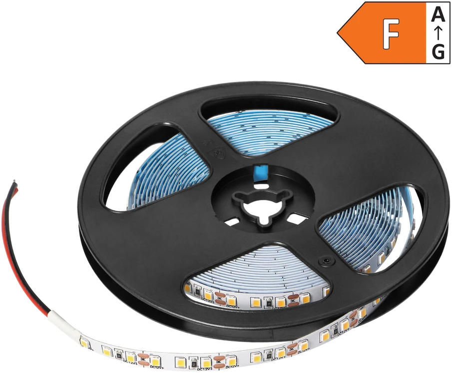 Orno Taśma LED juosta 12V, 2835, 120L/m, 1000lm/m, 9.6W/m, IP20, 4000K, 5m