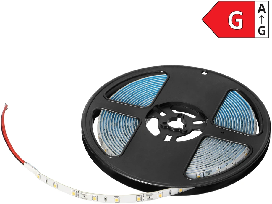 Orno Taśma LED juosta 12V, 2835, 60L/m, 430lm/m, 4.8W/m, IP63, 4000K, 5m