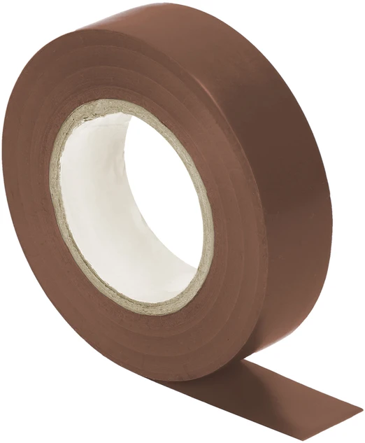 Taśma Ruda izoliacinė juosta, atspari ugniai, 19 mm pločio, 0,13 mm storio, 20 m ilgio