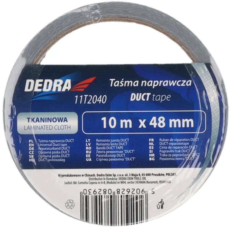 Dedra Taśma Tekstilinė remonto juosta „ortakiui“ 48 mm x 50 m