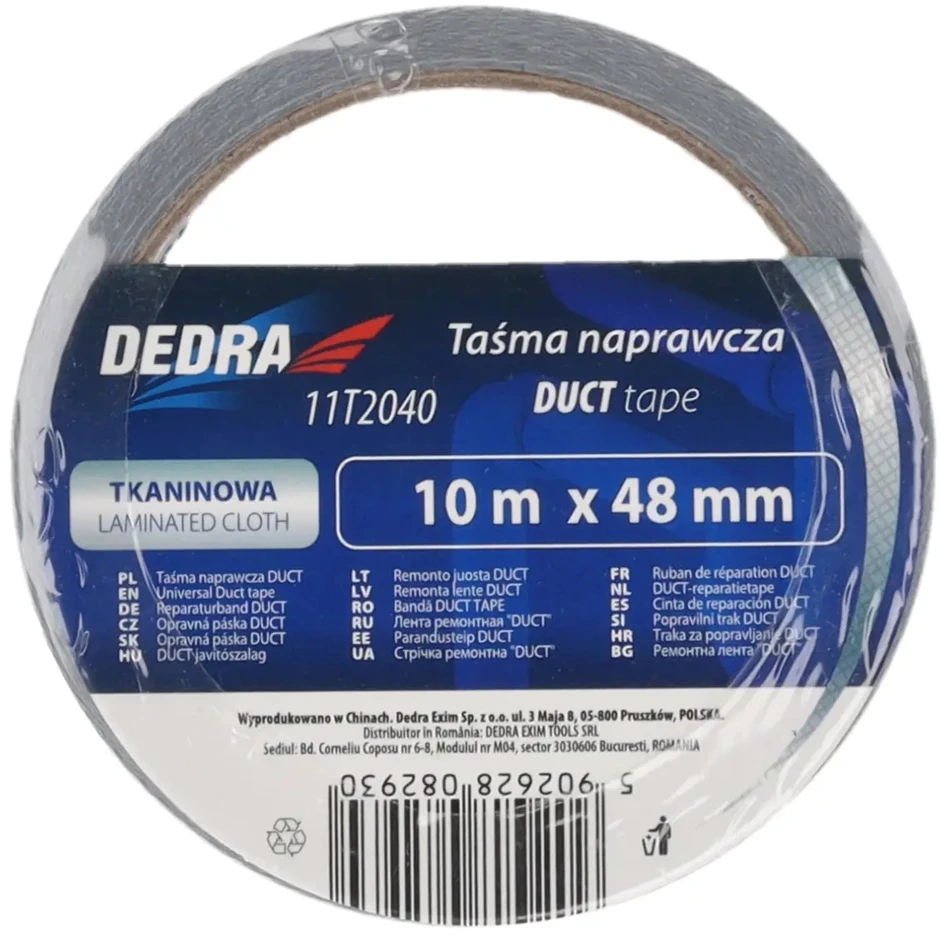 Dedra Taśma Tekstilinė remonto juosta „ortakiui“ 48 mm x 10 m