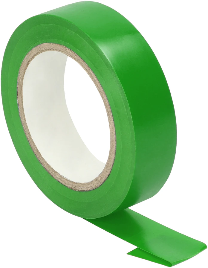 Orno Taśma Žalia izoliacinė juosta, atspari ugniai, plotis 15 mm, storis 0,13 mm, ilgis 10 m