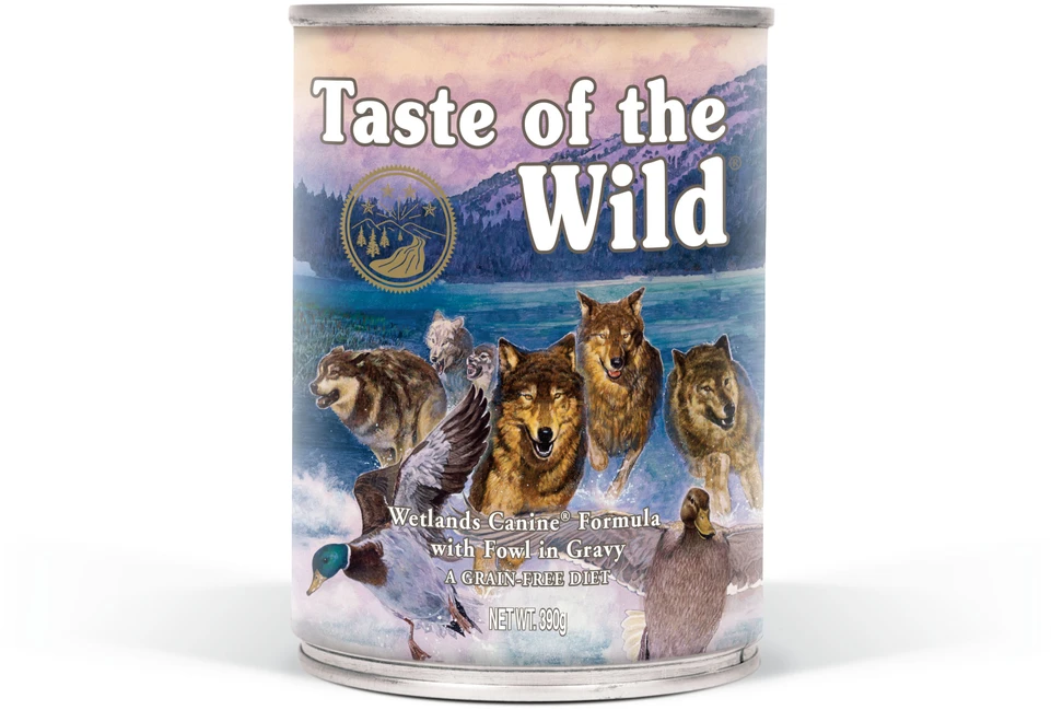 Šlapio šunų maistas - Taste of the Wild Wetlands 390 g Antiena ir Vištiena