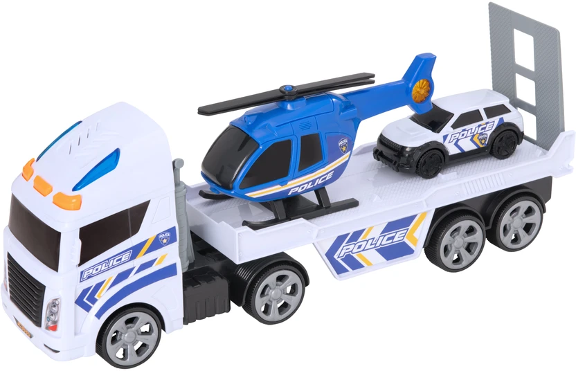 TEAMSTERZ Transporteris su policijos automobiliu ir sraigtasparniu