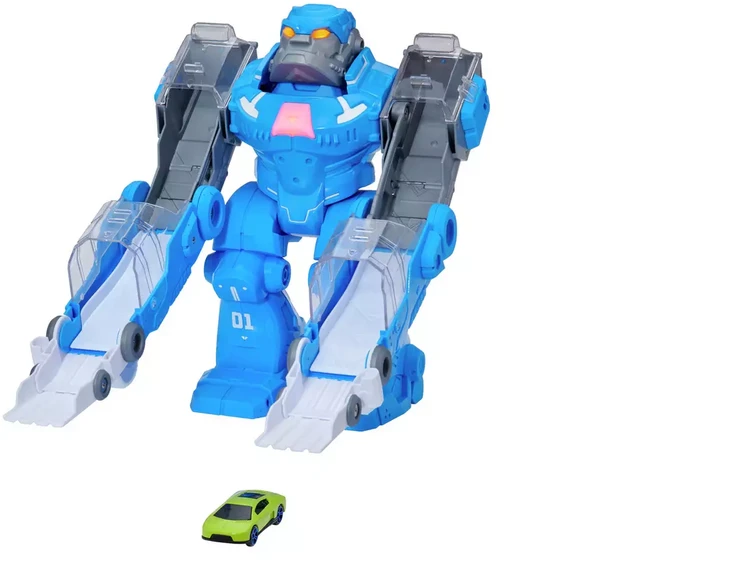 HTI „Teamsterz“ – „Robo Wreckerz“ gorilų susidūrimas su 1 automobiliu
