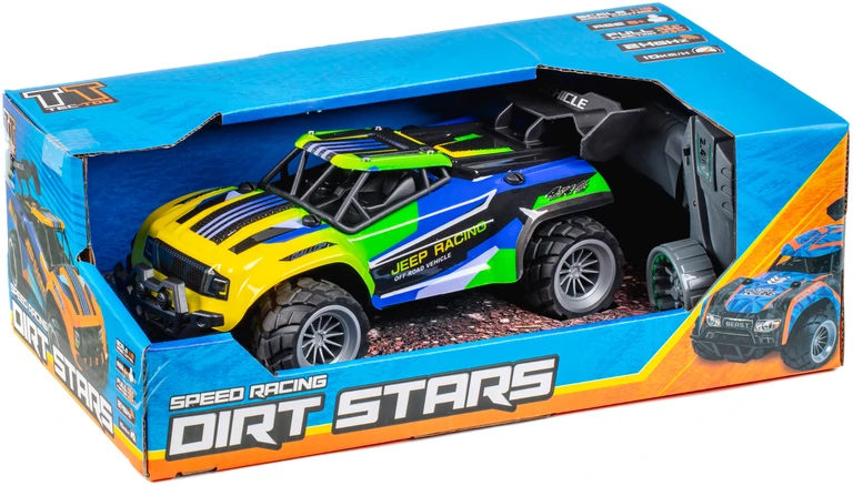 Tec Toy Jeep Racing - R/C 1:20 2,4G 3,7V ličio jonų - mėlyna/geltona