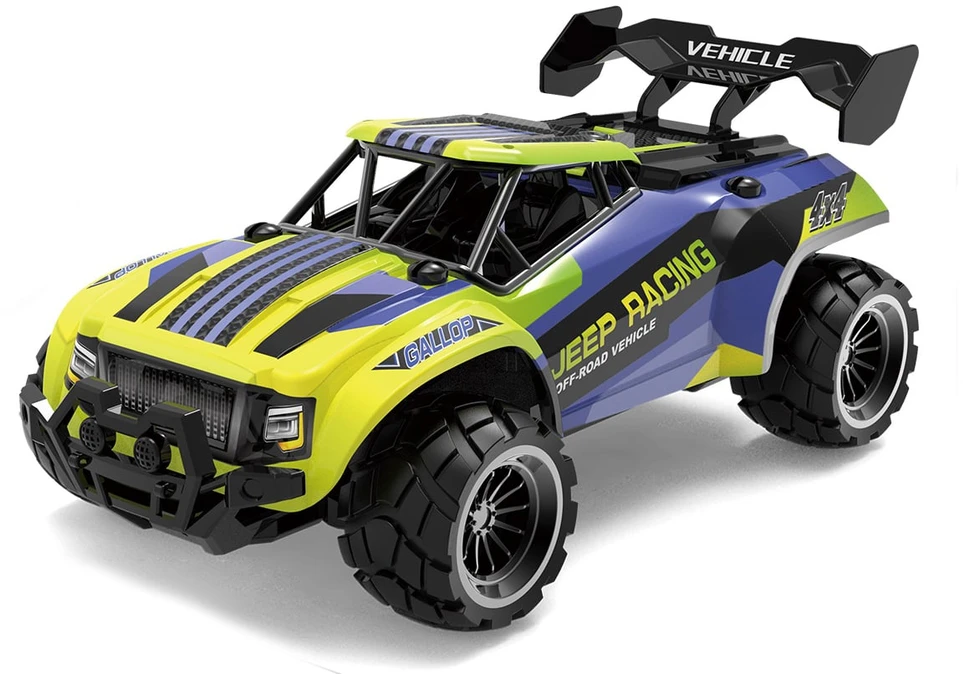 Tec Toy Jeep Racing - R/C 1:20 2,4G 3,7V ličio jonų - mėlyna/geltona