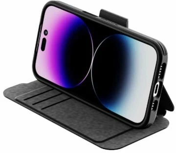 Tech 21 „Tech21 Evo Lite“ piniginės formos dėklas „iPhone 14 Pro“ – juodas