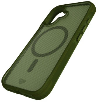 „Tech21 Evo Armour“ dėklas, skirtas „iPhone 16“ telefonui, „MagSafe“ žalias