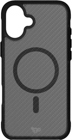 „Tech21 Evo Armour“ dėklas, skirtas „iPhone 16 Plus“ telefonui, „MagSafe“ korpusu, juodas