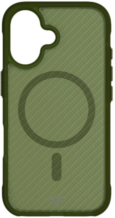 „Tech21 Evo Armour“ dėklas, skirtas „iPhone 16“ telefonui, „MagSafe“ žalias