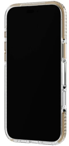 „Tech21 Evo Crystal“ dėklas iPhone 16 Pro Max telefonui „Crystal MagSafe“ – auksinis
