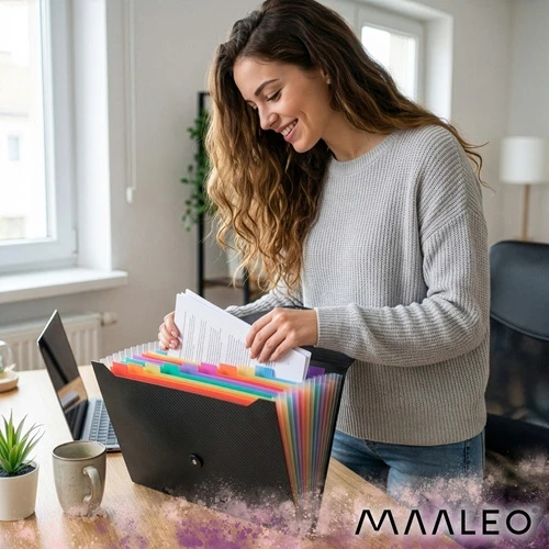 13-compartment document folder Maaleo 27227
