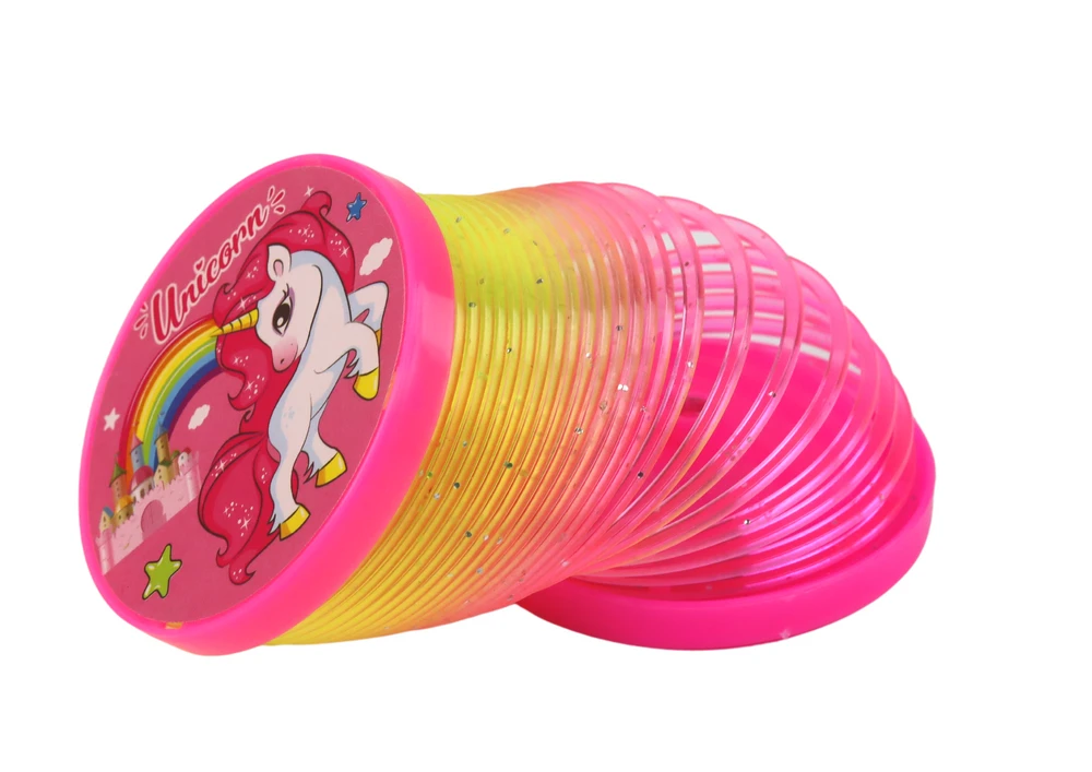 Vaivorykštės spyruoklė su šviesos efektu Lean Toys