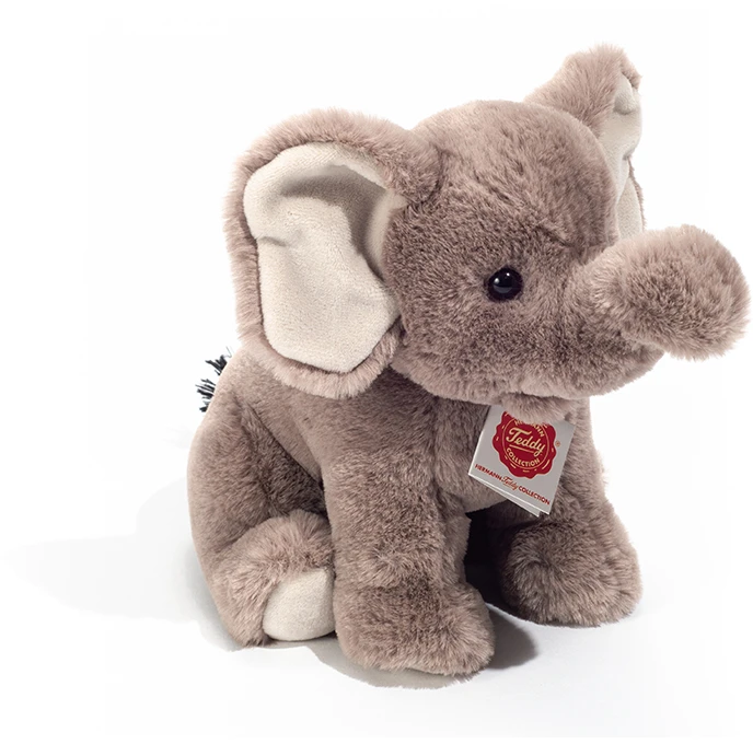Teddy Hermann - Sėdintis dramblys 25 cm - (TH907435)