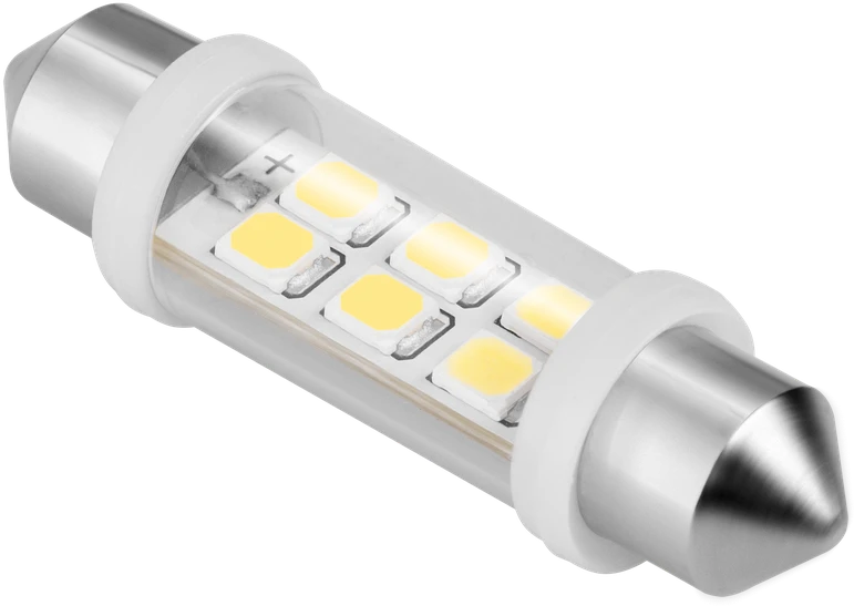 Teesa Automobilio LED lemputė 12V 10 / 40 6xSMD Sv8.5